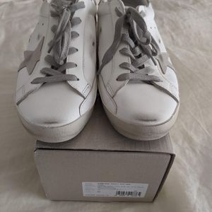 Golden Goose white leather superstar sneakers woman size 10,eu40